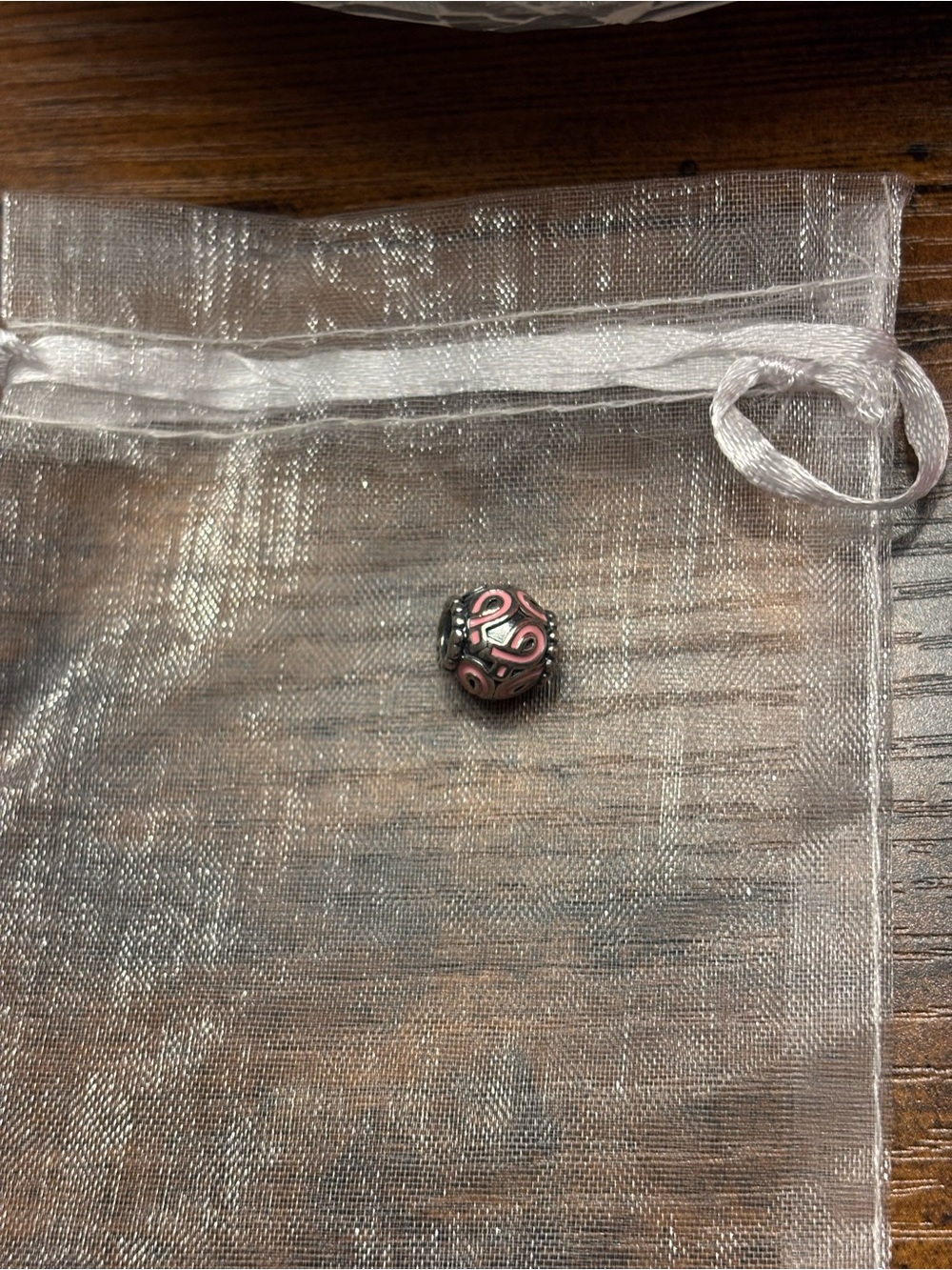 Pandora pink ribbon charm